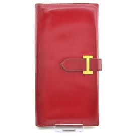 Hermès Bearn Rosso