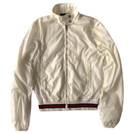 white gucci leather jacket