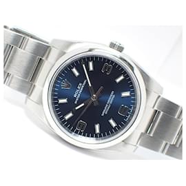 Rolex-Rolex Oyster Perpetual 34 3 6 9 blu 114200 Uomo-Blu