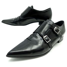 CHRISTIAN DIOR sapatilhas com miçangas 38 CAIXA DE COURO PRETO + SAPATOS Preto