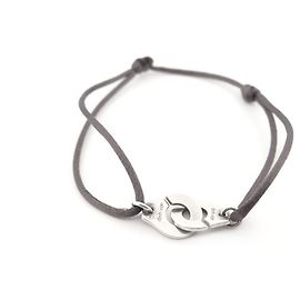 DINH VAN ALGEMAS R PULSEIRA12 341103 dinheiro 925 CORDÃO DE PRATA ANTRACITE Prata
