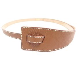 CORREIA NOVA MAX MARA JAGO COURO GRANULADO MARROM L 105 CINTO DE COURO MARROM CM Marrom