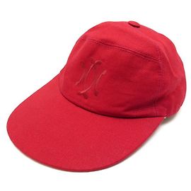 Hermès NEW MOTSCH CAP FOR HERMES MANHATTAN 001549N size 55 RED LINEN CAP Red