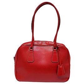 Bolsa tiracolo Prada Red Bauletto Couro Vermelho