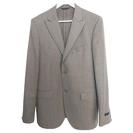 Autre Marque Blazer in lana grigio da uomo Grigio