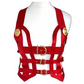 Gianni Versace Bondage Corset Rot