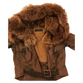 Dsquared2-Jackets-Brown