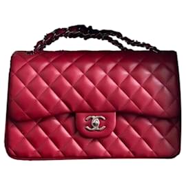 Chanel-Chanel jumbo bag-Vermelho