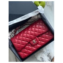 Chanel-Bolso jumbo Chanel-Roja