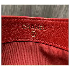 Chanel-Portador de cartão-Vermelho