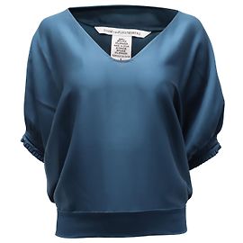 Blouse Diane Von Furstenberg en Soie Bleue Bleu