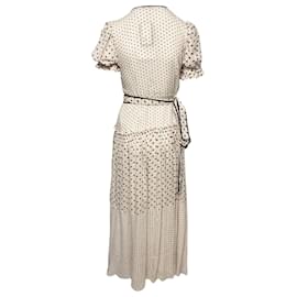 Diane Von Furstenberg-Diane Von Furstenberg Breeze Wrap Dress in White Viscose-White