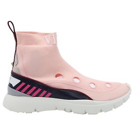 Valentino Garavani Heroes Her Cutout Sneakers in Multicolor Rubber Multiple colors