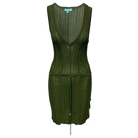 Melissa Odabash Ariana Minikleid aus grüner Viskose Grün