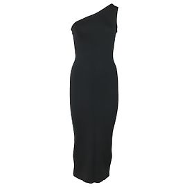 Theory Yuleena Strickkleid in schwarzem Viskose Schwarz