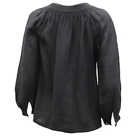Autre Marque-a.P.C. Long Sleeve Blouse in Black Viscose-Black