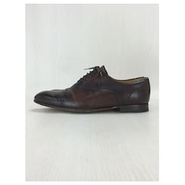 Gucci-GUCCI Dress shoes /BRW / leather / 25535 / UK: 5H / straight tip-Brown