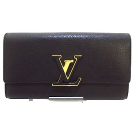 Louis Vuitton Portefeuille capucines Negro