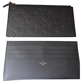 Louis Vuitton-Pochette et porte carte du sac felicie-Noir