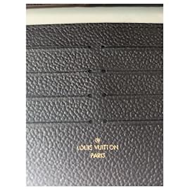 Louis Vuitton-Pochette e portacarte della borsa Felicie-Nero