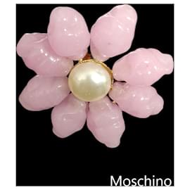 Moschino-Broches et broches-Rose