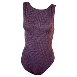 Monogram Dior bodysuit Dark red