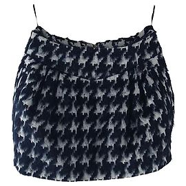 Saia houndstooth Baum und Pferdgarten azul Azul