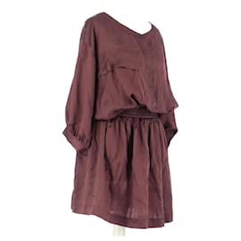 Thomas Burberry-Robe-Bordeaux