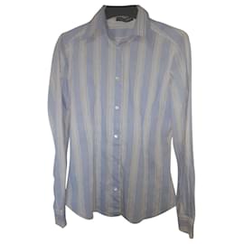 Dolce & Gabbana Hemd aus hellblauer Baumwolle Hellblau