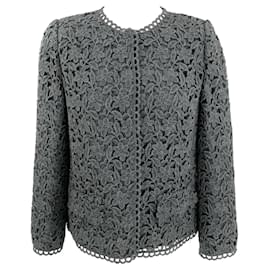 Dolce & Gabbana-Dolce & Gabbana jacket in grey wool lace-Grey