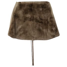Estola 'S Max Mara de piel de conejo marrón Castaño