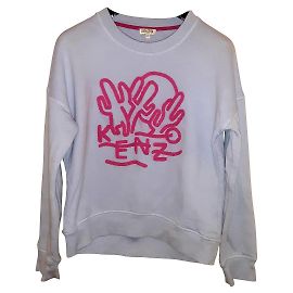 Kenzo Sweatshirt Hellblau Baumwolle Mädchen 15-16 Jahre Hellblau