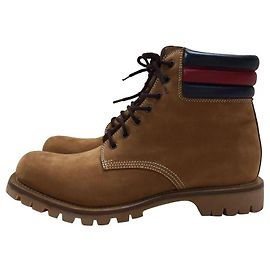 GUCCI Trekking boots / UK8.5 / Camel / Suede / Box, With storage bag Other