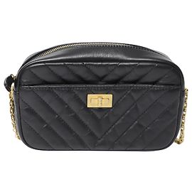 Chanel Small Reissue Camera Bag in Black Leather Black