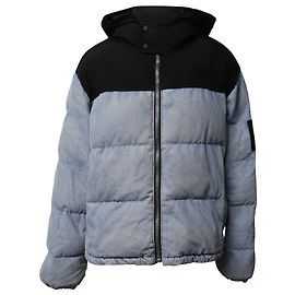Jaqueta híbrida Alexander Wang com painéis em algodão azul Azul