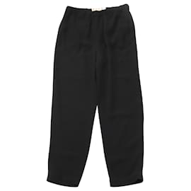 Marni-Marni Cropped Pants in Black Viscose-Black
