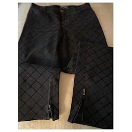 Chanel-calça, leggings-Preto