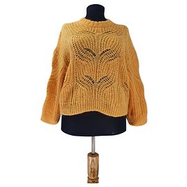 Designers Remix Pullover Gelb Wolle Mohair Gelb