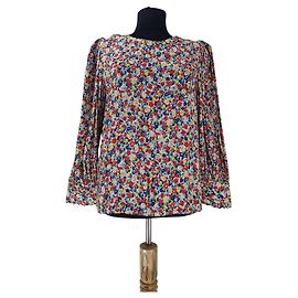 Claudie Pierlot Viscose Top Multicolore Size M Multiple colors