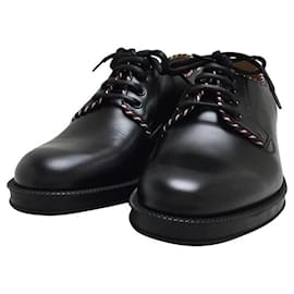 Gucci-GUCCI Dress shoes / UK8 / BLK / Leather /Lace-up shoes Plain toe-Black