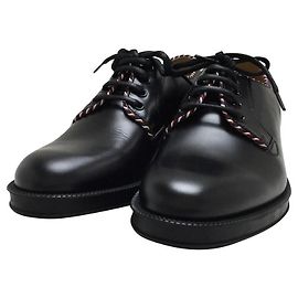 GUCCI Abendschuhe / UK8 / SCHWARZ / Leder /Schnürschuhe Glatte Spitze Schwarz