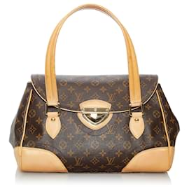 Louis Vuitton-Louis Vuitton Brown Monogramm Beverly GM-Braun