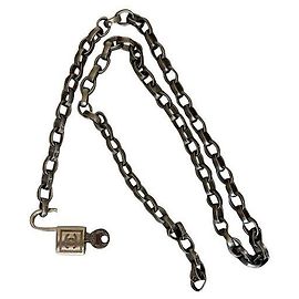 Collar de cadena Chanel Plata