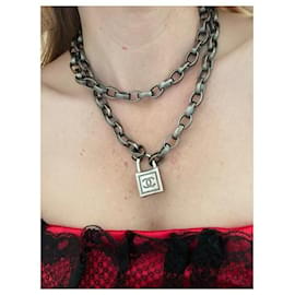 Chanel-Chanel chain necklace-Silvery