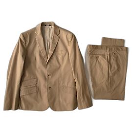 Traje beige vintage D&G de algodón Beige