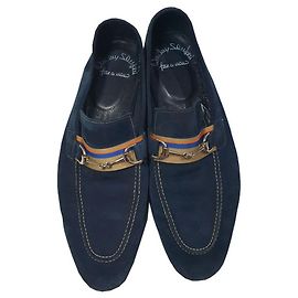 Santoni Mocassins Bleu