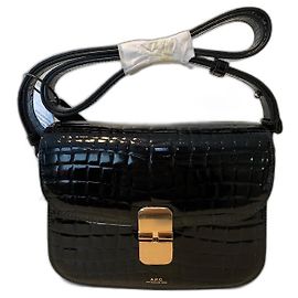 Autre Marque Grace Small Bag Schwarz Lackleder Schwarz