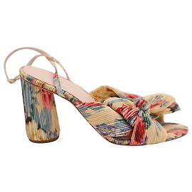 Loeffler Randall Escarpins Camellia Bow Floral en Polyester Multicolore Multicolore