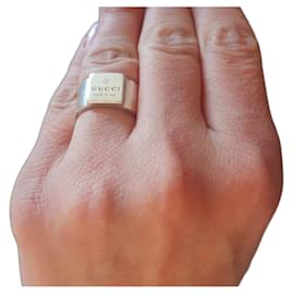 Gucci Silver Ring Size 52 Silvery