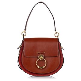 Chloé Bolsa de couro Chloe Brown Tess Marrom
